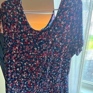 Draper James short sleeve, maxi floral dress